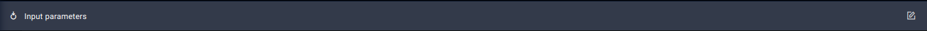 Modify input parameters