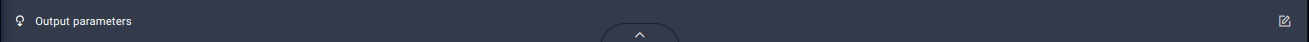 Modify output parameters