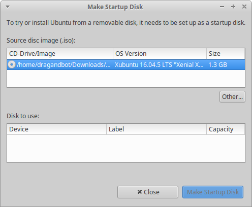 USB Creator GTK