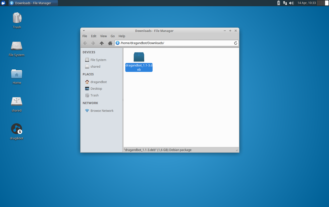 Paste link to a browser