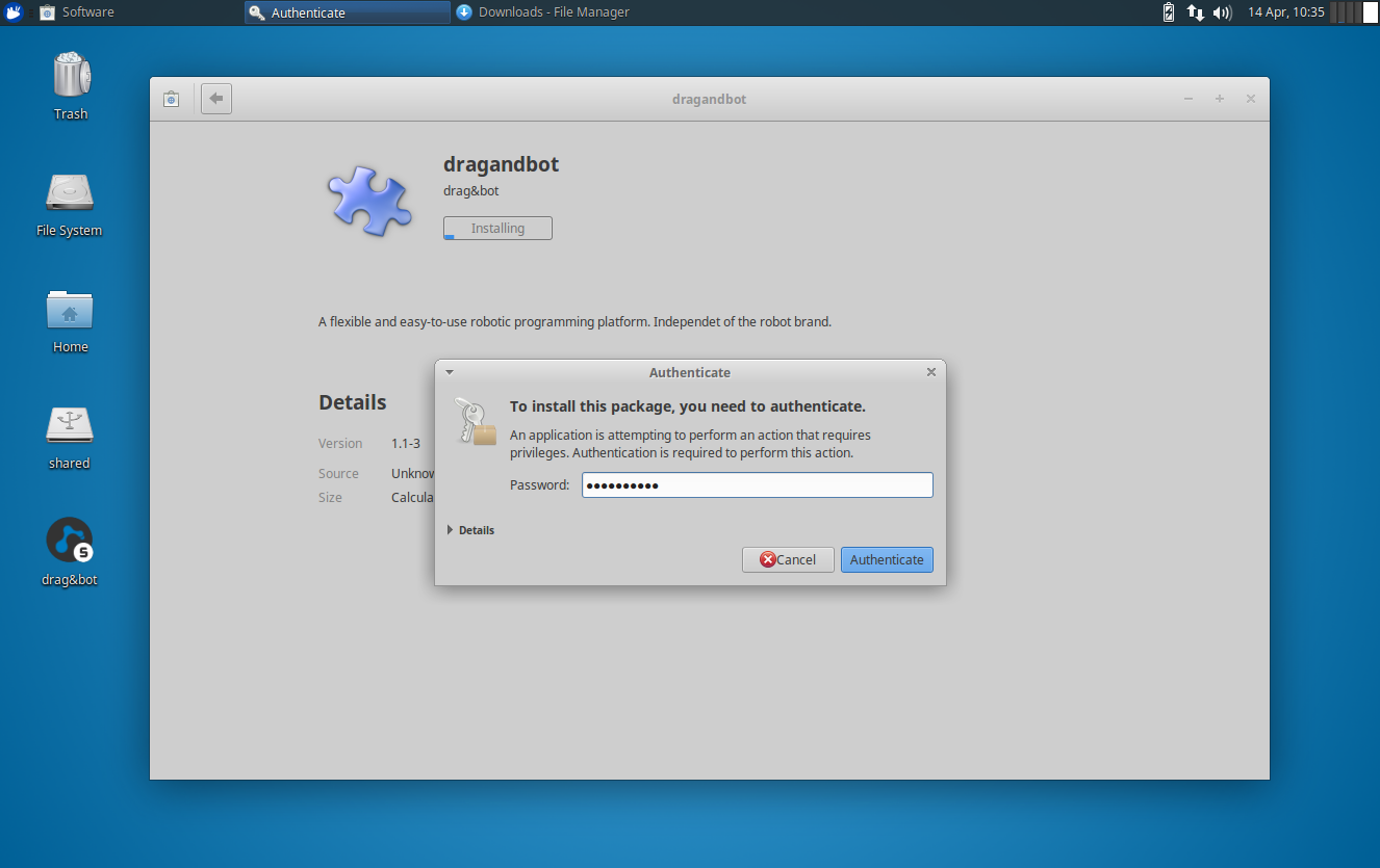 Start the installation