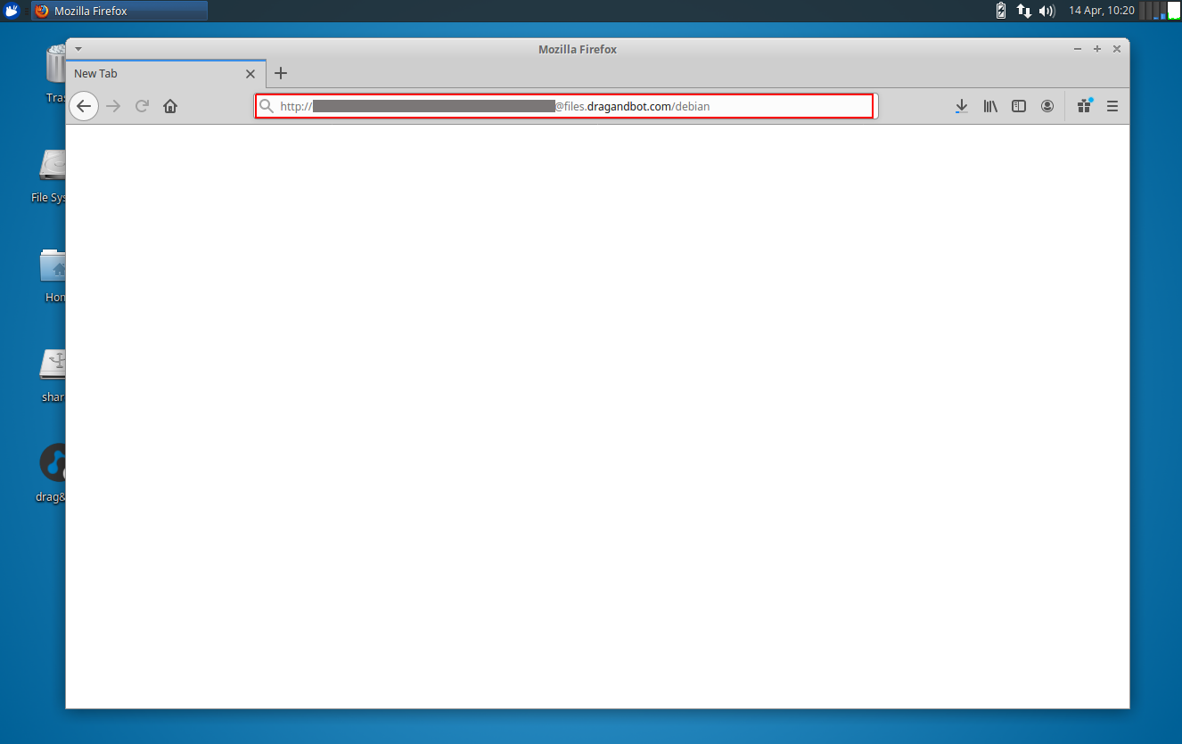 Paste link to a browser