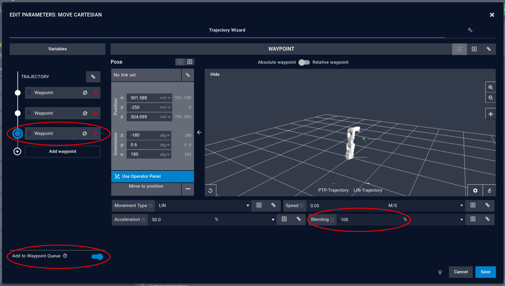 Add To Waypoint Queue On Example