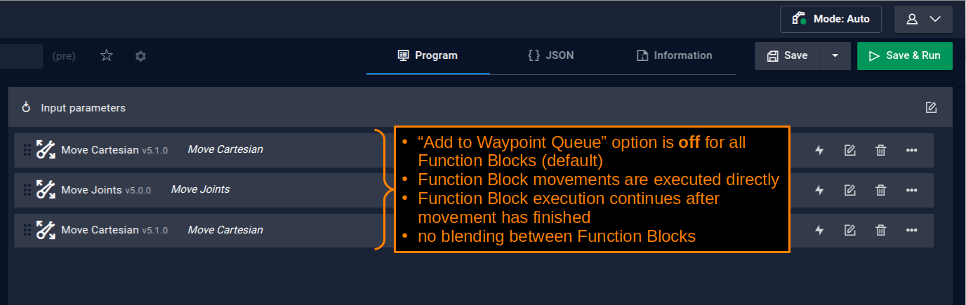 Regular Function Block Execution Example