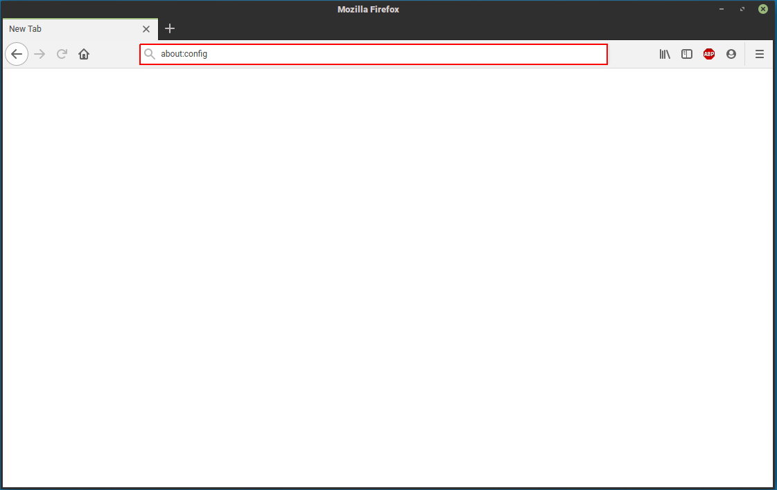 Firefox about:config