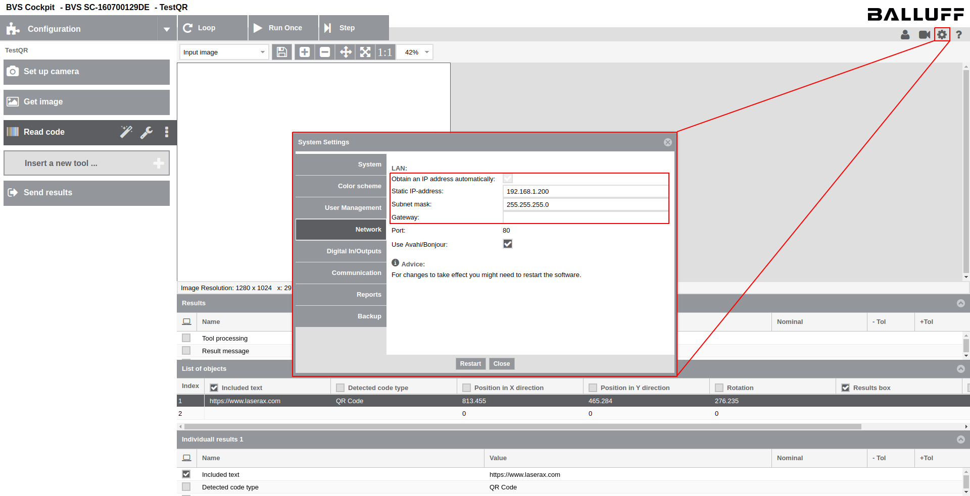 Network Configuration
