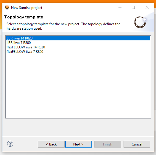 Setup topology