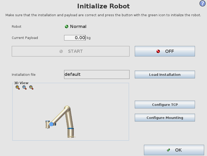 Universal Robots Homescreen Pendant