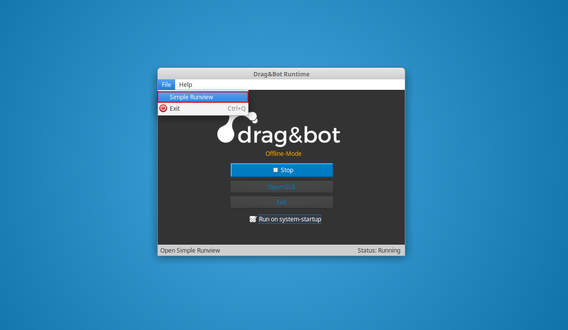 start simple Runview